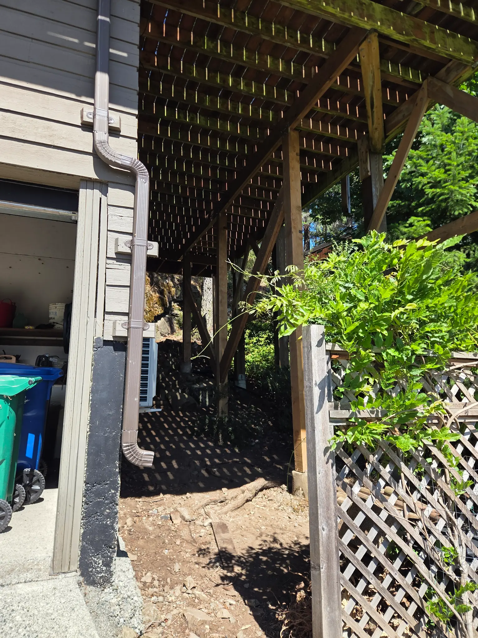 Construction progress photo showing framing and structural work by VisionBuild